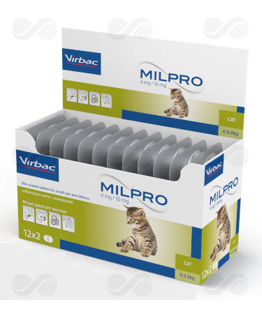 MILPRO GATO PEQ Y GATITO 24 COMPRIMIDOS