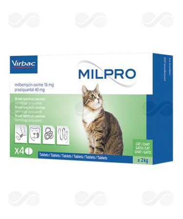 MILPRO GATOS 4 COMPRIMIDOS