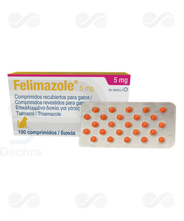 FELIMAZOLE 5 MG 100 COMPRIMIDOS