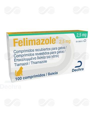 FELIMAZOLE 2,5 MG 100 COMPRIMIDOS