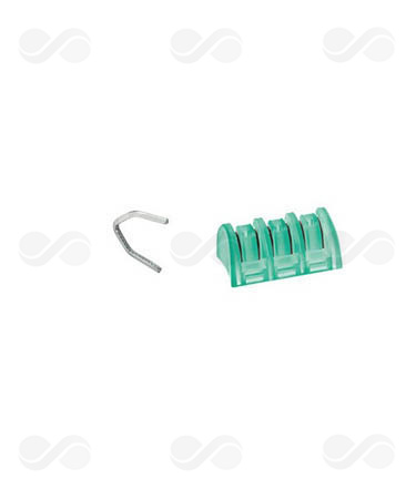 CLIP LIGADURA MEDIANO GRANDE VERDE 6 UDS