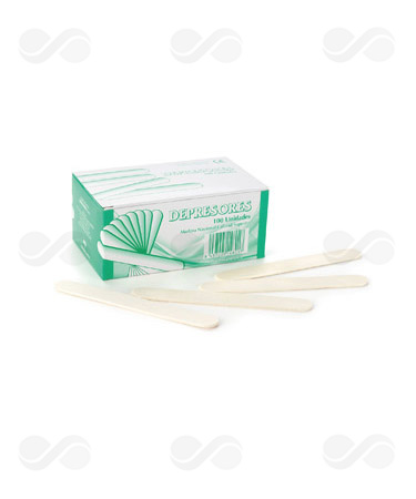 DEPRESOR LINGUAL MADERA CAJA DE 100 UDS
