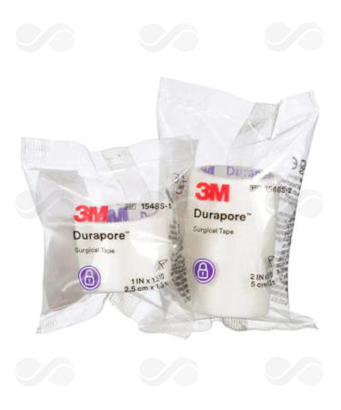 ESPARADRAPO DURAPORE 9,14 M x 2,5 CM 12 UDS