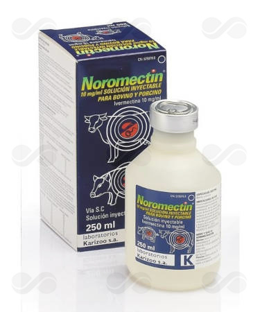 NOROMECTIN 10 MG/ML SOL INYEC BOV/PORC 250 ML
