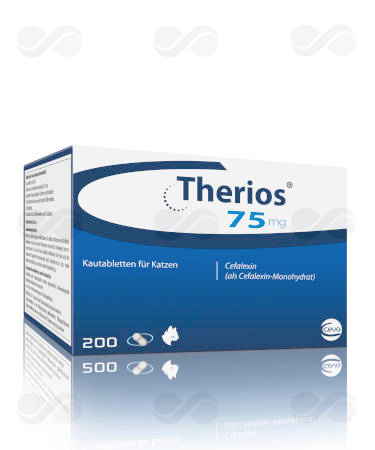 THERIOS 75 MG 200 COMP MASTICABLES GATOS