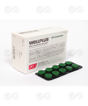WELLPLUS MASTICABLE PERROS 100 COMPRIMIDOS