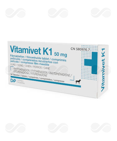 VITAMIVET K1 50 MG (ex VITAMINA K) 14 COMP