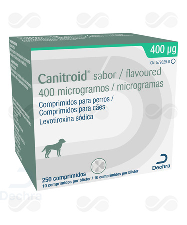 CANITROID SABOR 400 MCG 250 COMPRIMIDOS