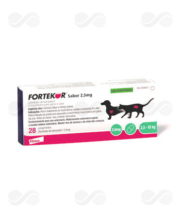 FORTEKOR 2,5 MG SABOR 28 COMPRIMIDOS