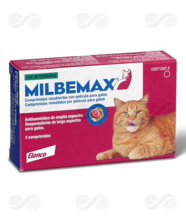 MILBEMAX 16/40 GATO GRANDE SABOR 2 COMPRIMIDOS