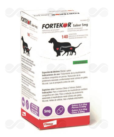 FORTEKOR 5 MG SABOR ENVASE CLINICO 140 COMP