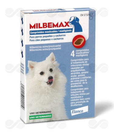 MILBEMAX MASTICABLE CACHORROS 4 COMPRIMIDOS
