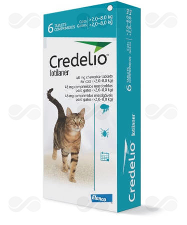 CREDELIO GATOS 48 MG (2-8 KG) 6 COMPRIMIDOS