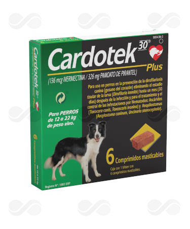 CARDOTEK 30 PLUS 136 MG VERDE 12-22 KG