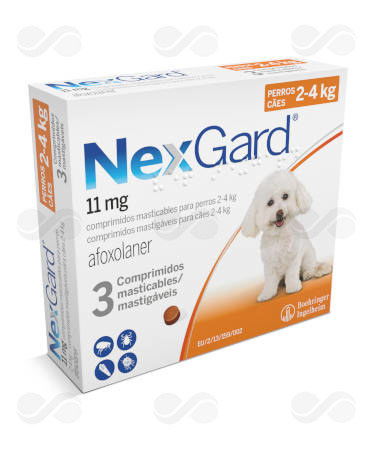 NEXGARD S 2-4 KG 3 COMPRIMIDOS
