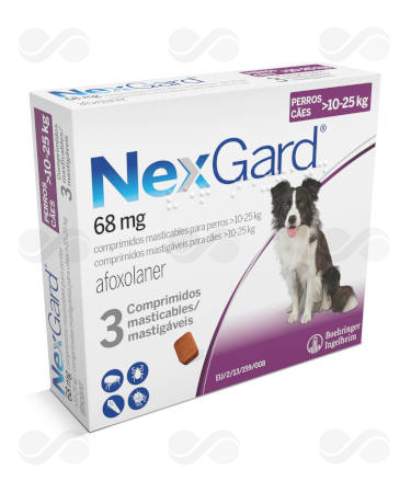 NEXGARD L 10-25 KG 3 COMPRIMIDOS