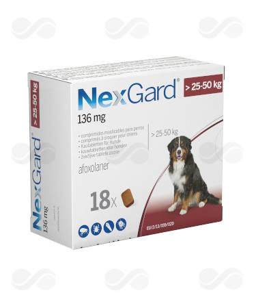NEXGARD XL 25-50 KG 18 COMPRIMIDOS