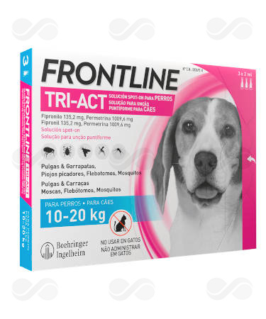 FRONTLINE TRI-ACT 10-20 KG 3 PIPETAS