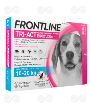 FRONTLINE TRI-ACT 10-20 KG 6 PIPETAS