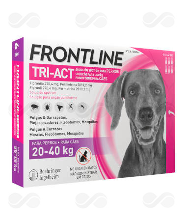 FRONTLINE TRI-ACT 20-40 KG 6 PIPETAS