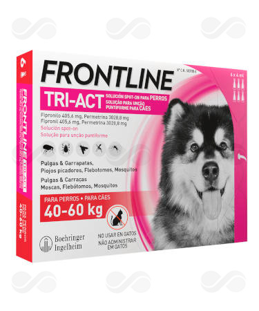 FRONTLINE TRI-ACT 40-60 KG 6 PIPETAS