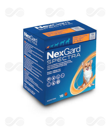 NEXGARD SPECTRA XS 1,35-3,5 KG 15 COMPRIMIDOS