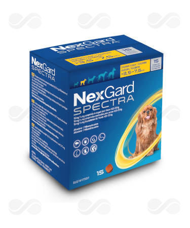 NEXGARD SPECTRA S 3,5-7,5 KG 15 COMPRIMIDOS