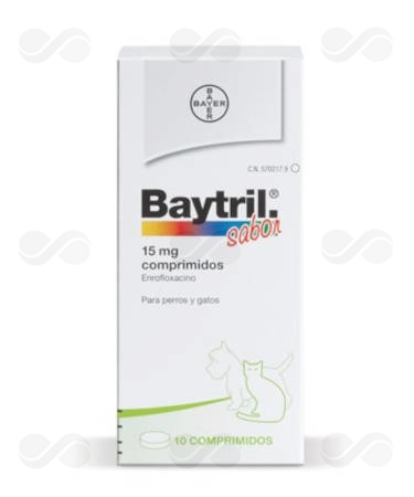 BAYTRIL SABOR 15 MG 10 COMPRIMIDOS