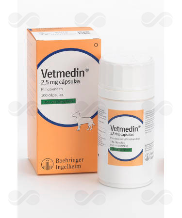 VETMEDIN 2,5 MG 100 CAPSULAS