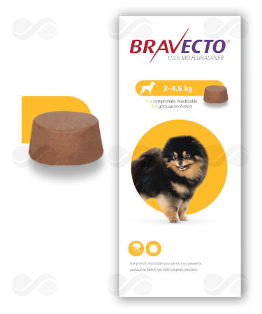 BRAVECTO 112,5 MG (2-4,5 KG) 1 TABLETA