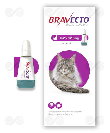 BRAVECTO SPOT ON CAT 6,25-12,5 KG 500 MG