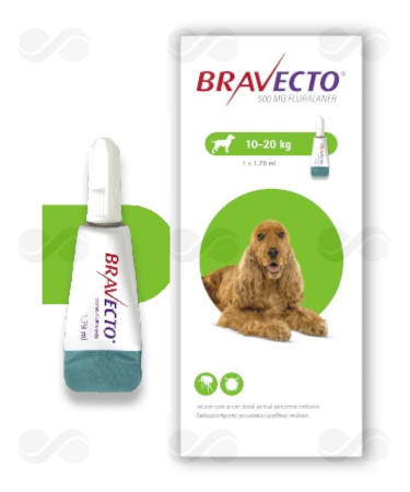 BRAVECTO 500 MG 1 PIPETA (10-20 KG)