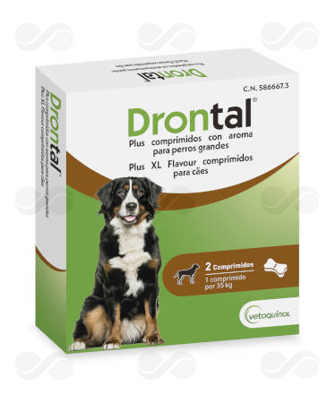 DRONTAL PLUS PERRO GRANDE 2 COMPRIMIDOS