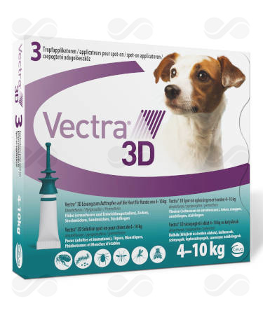 VECTRA 3D DOG 4-10 KG 3 PIPETAS