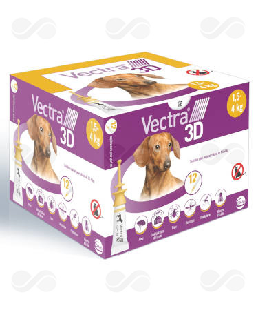VECTRA 3D DOG 1,5-4 KG 12 PIPETAS