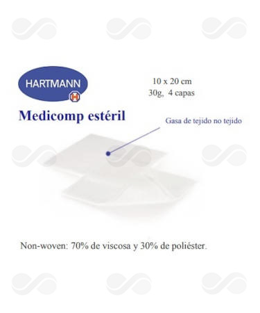 MEDICOMP 30 GR EST 10 x 20 CM 25 SOBRES 2 UDS