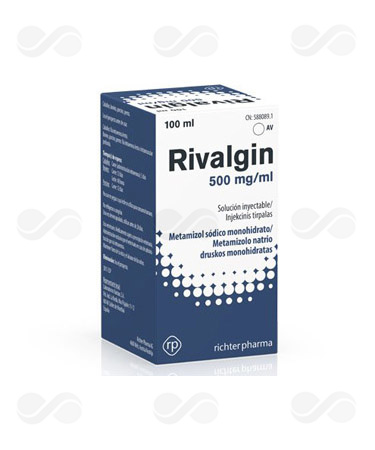 RIVALGIN 500 MG/ML INY 100 ML