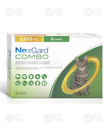 NEXGARD COMBO CAT L 2,5-7,5 KG 3 PIPETAS