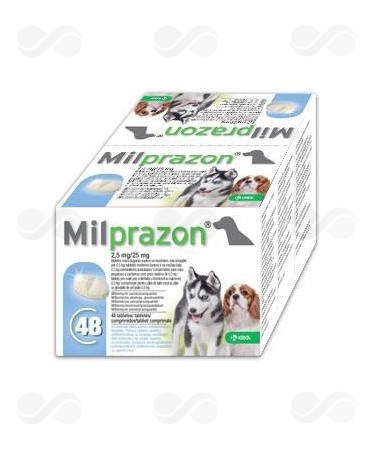 MILPRAZON 2,5/25 MG PERRO PEQUEÑO 48 COMP