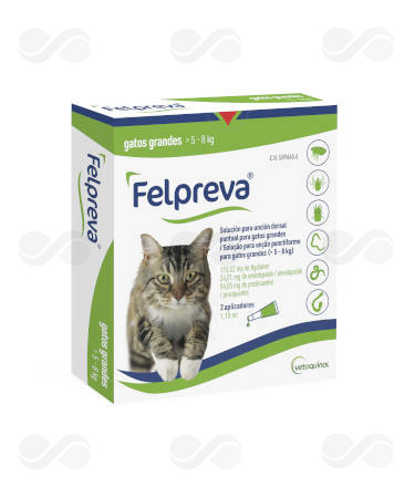 FELPREVA GATO GRANDE >5-8 KG 2 PIP
