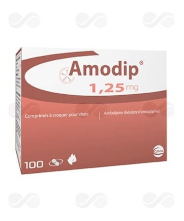 AMODIP 1,25 MG 100 COMPRIMIDOS MASTICABLES GATOS