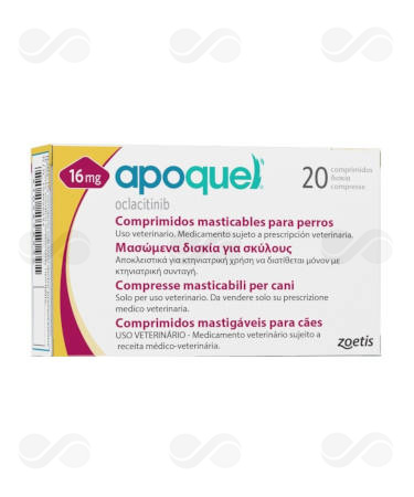 APOQUEL MASTICABLE 16 MG 20 COMP