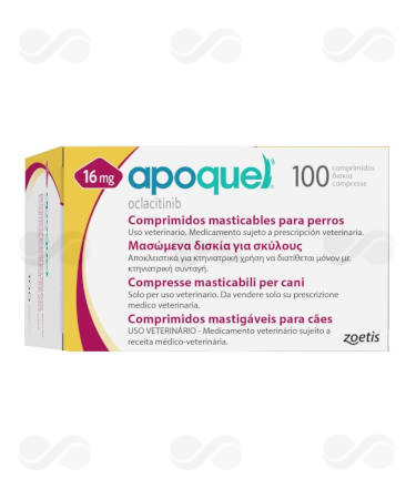 APOQUEL MASTICABLE 16 MG 100 COMP