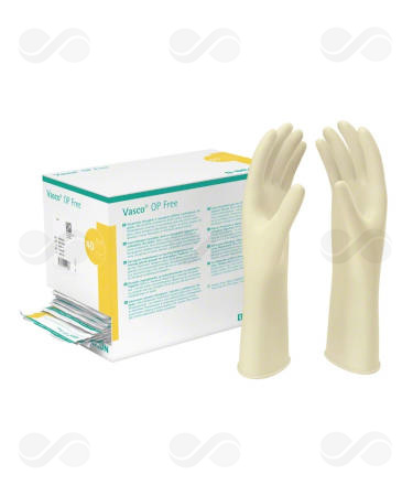GUANTE VASCO CIRUGIA S/LATEX S/POLVO T 6,5 40 UDS