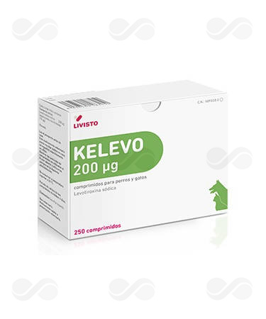 KELEVO 200 MCG 250 COMP GATOS Y PERROS