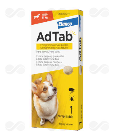 ADTAB 225 MG 1 COMP MASTICABLE PERROS >5,5-11 KG