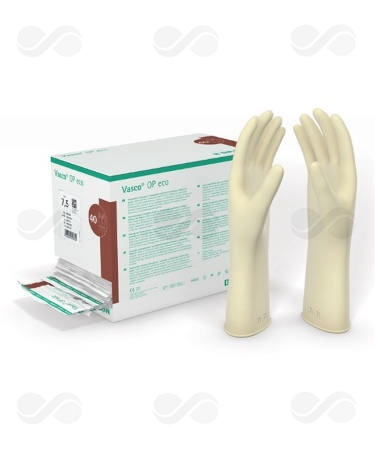 GUANTE VASCO CIRUGIA OP ECO S/POLVO T 8 40 UDS