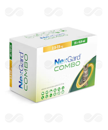 NEXGARD COMBO CAT L 2,5-7,5 KG 15 PIPETAS