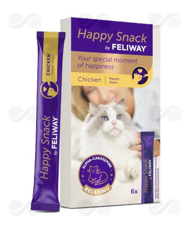 FELIWAY HAPPY SNACK CHICKEN 6 UDS