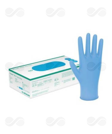 GUANTE VASCO NITRIL SKY-BLUE M 100 UDS